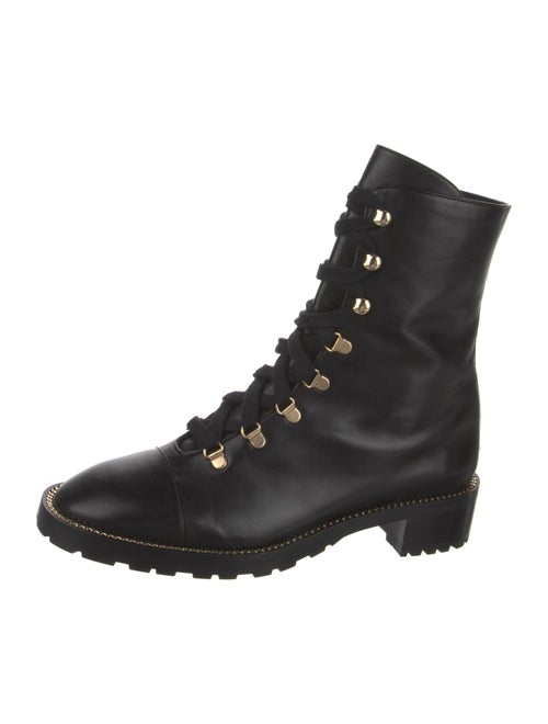 Stuart Weitzman Leather Combat Boots