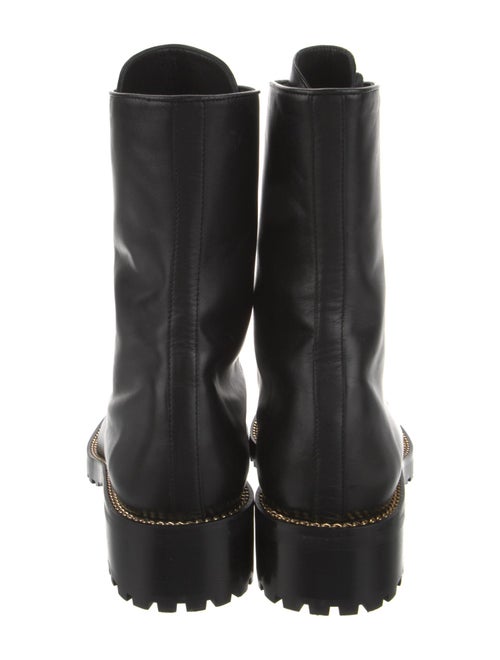 Stuart Weitzman Leather Combat Boots