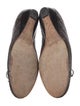 Stuart Weitzman Leather Bow Accents Ballet Flats