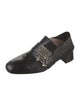 Stuart Weitzman Leather Crystal Embellishments Mules
