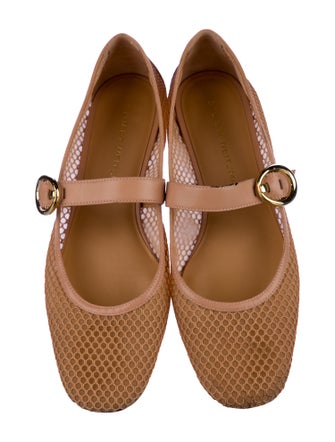 Stuart Weitzman Mesh Animal Print Slingback Sandals