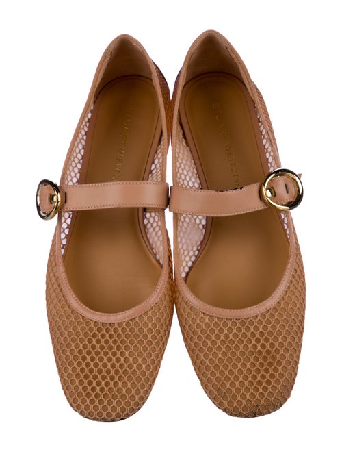 Stuart Weitzman Mesh Animal Print Slingback Sandals