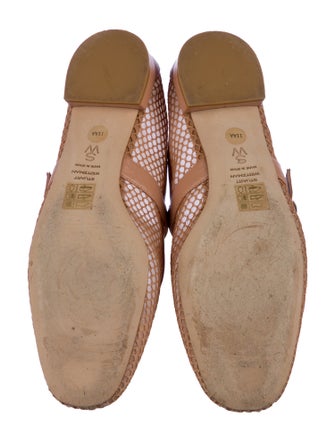 Stuart Weitzman Mesh Animal Print Slingback Sandals