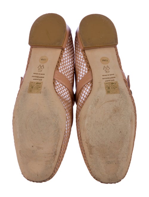 Stuart Weitzman Mesh Animal Print Slingback Sandals