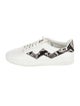 Stuart Weitzman Leather Animal Print Sneakers