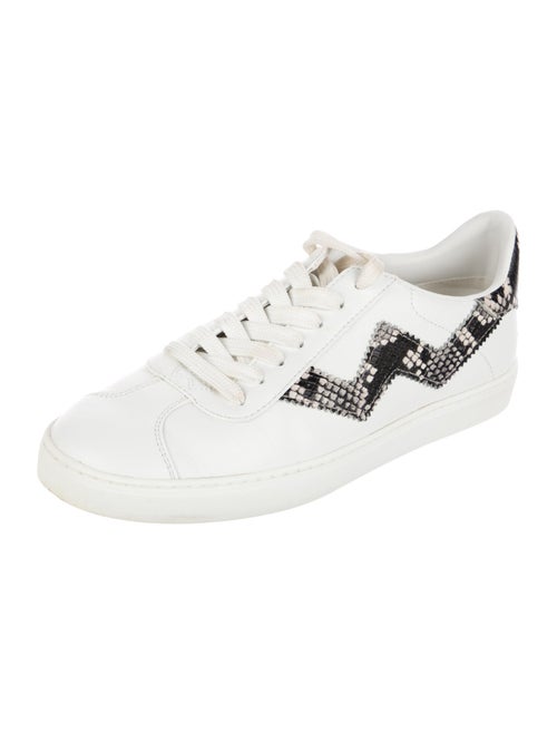 Stuart Weitzman Leather Animal Print Sneakers