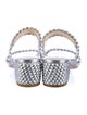 Stuart Weitzman Leather Animal Print Slides