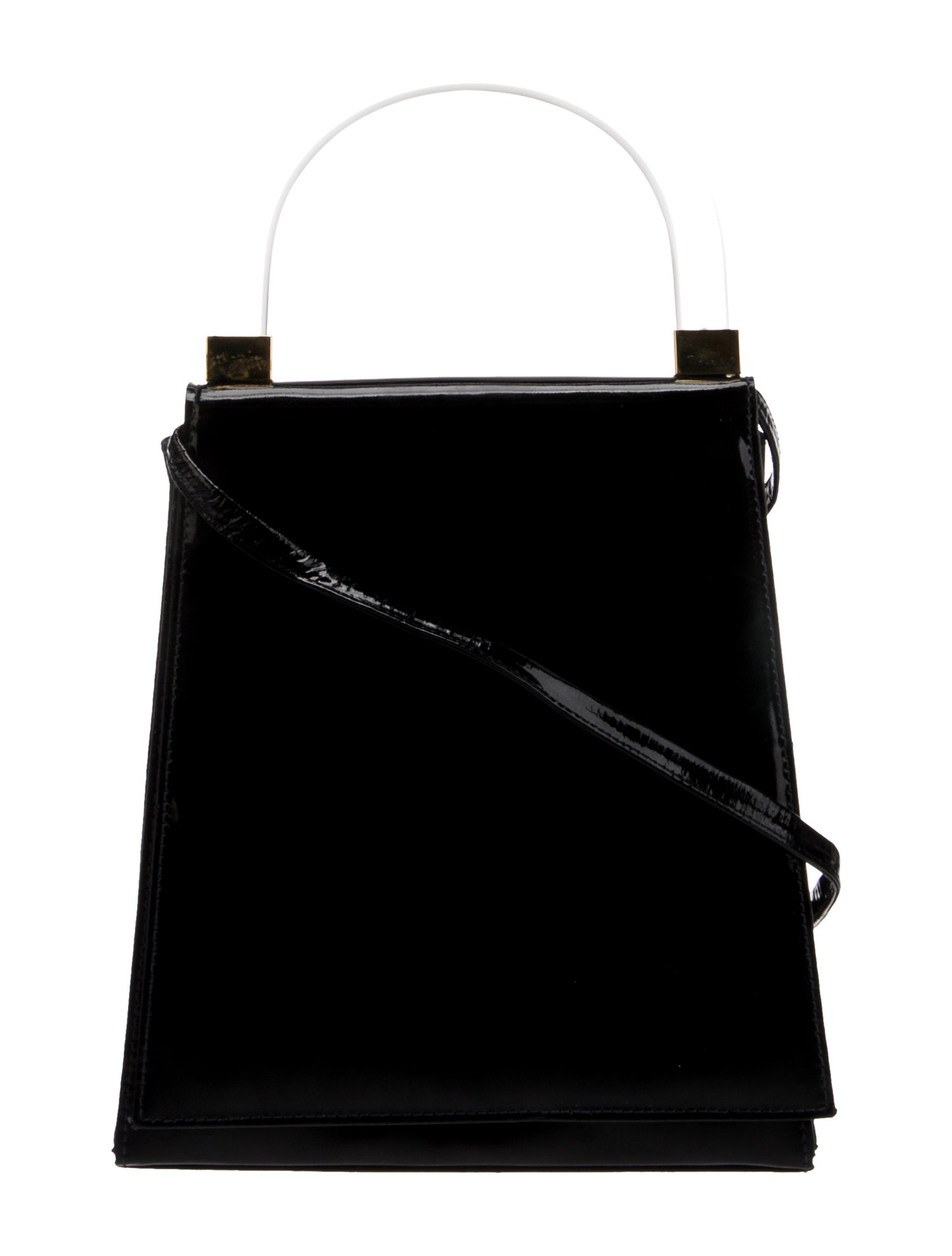 Stuart Weitzman Patent Leather Top Handle Bag