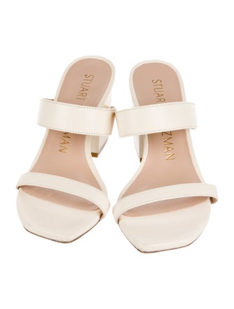 Stuart Weitzman Leather Slides