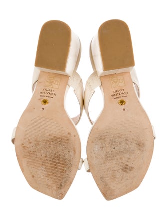 Stuart Weitzman Leather Slides