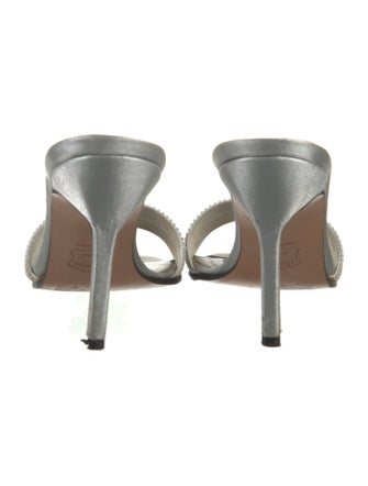 Stuart Weitzman Crystal Crystal Embellishments Slides