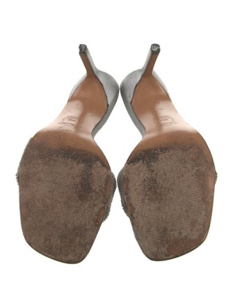 Stuart Weitzman Crystal Crystal Embellishments Slides