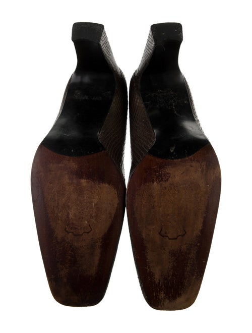 Stuart Weitzman Embossed Leather Pumps