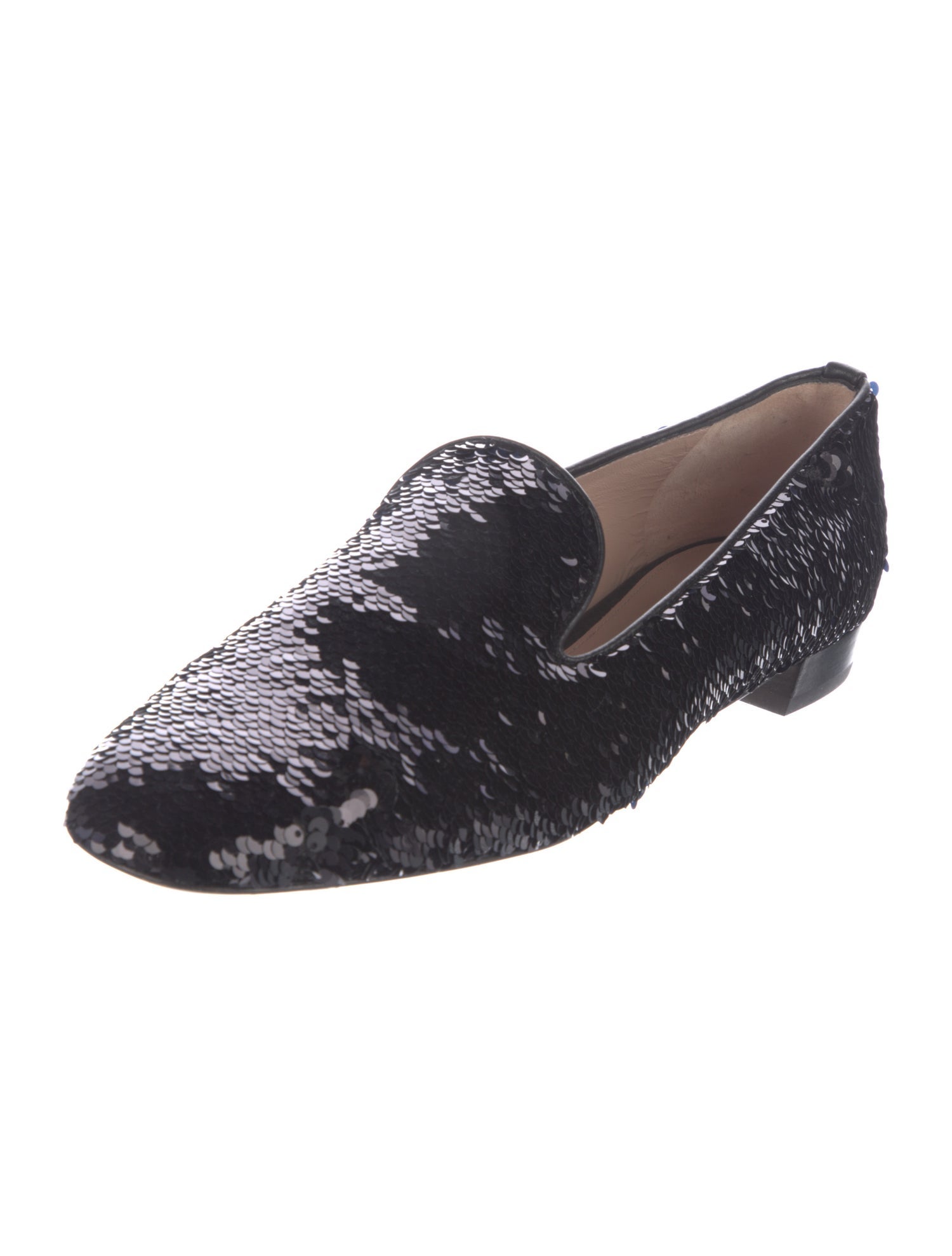 Stuart Weitzman Sequins Sequin Embellishments Loafers