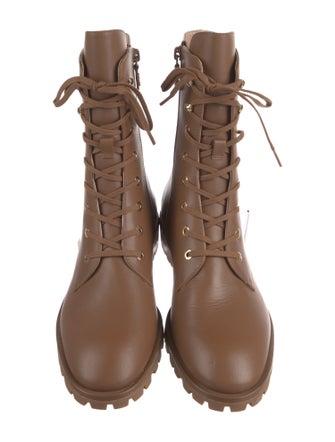 Stuart Weitzman Leather Combat Boots