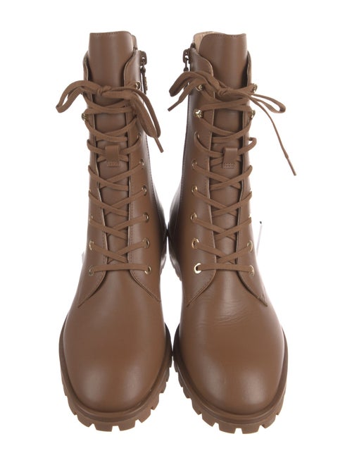 Stuart Weitzman Leather Combat Boots