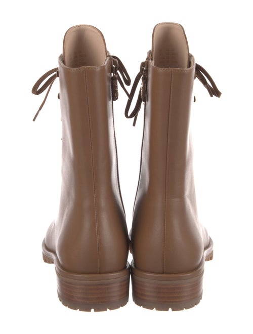 Stuart Weitzman Leather Combat Boots