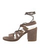 Stuart Weitzman Suede Gladiator Sandals
