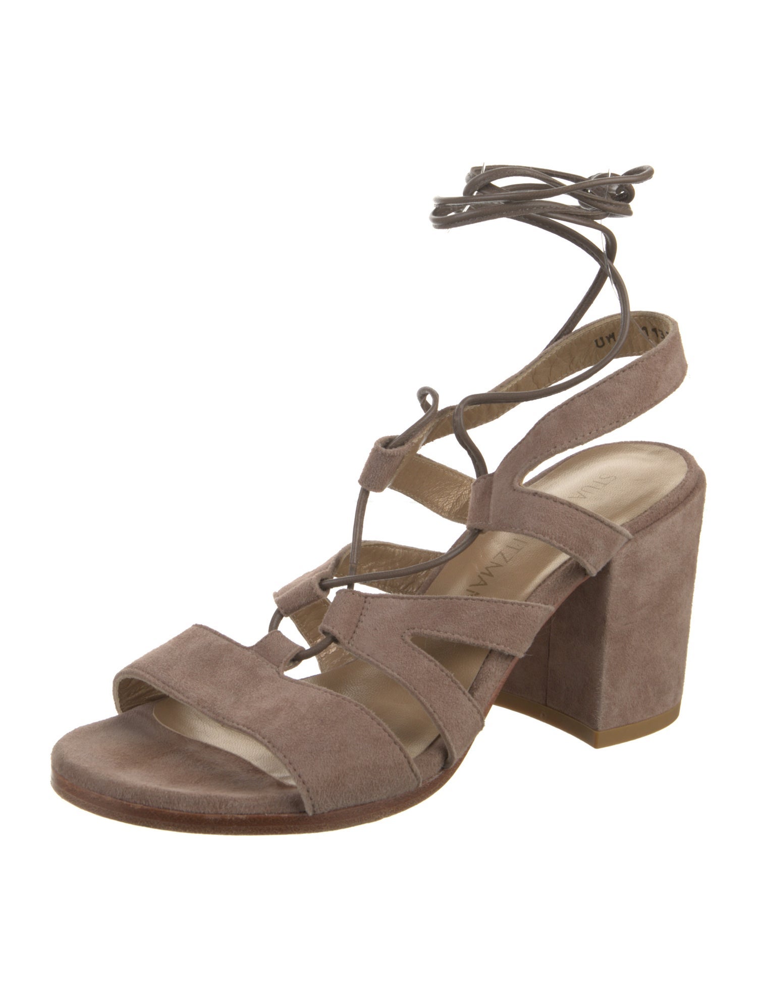 Stuart Weitzman Suede Gladiator Sandals