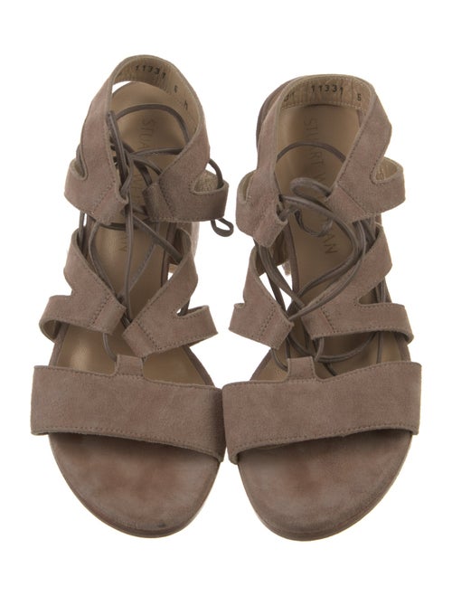 Stuart Weitzman Suede Gladiator Sandals