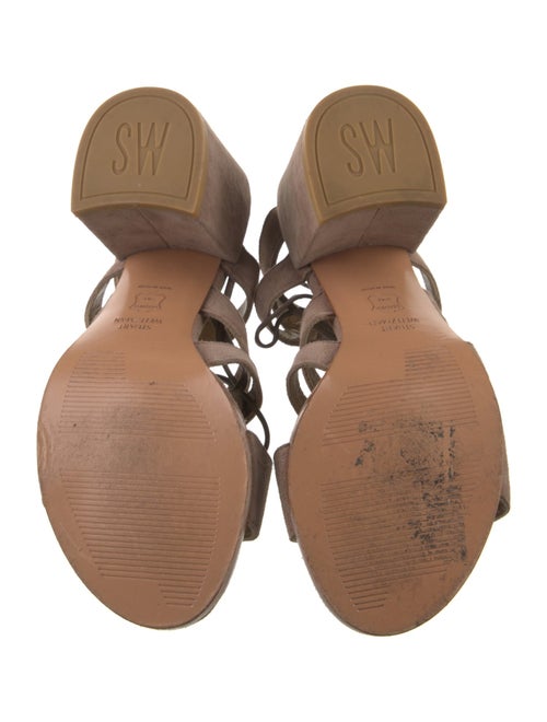 Stuart Weitzman Suede Gladiator Sandals