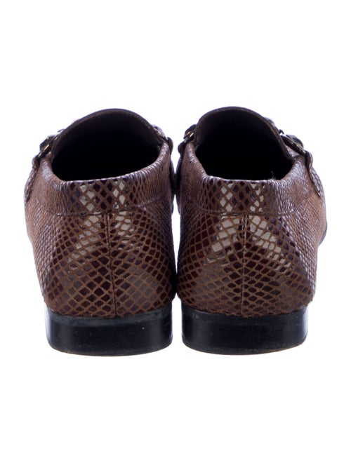 Stuart Weitzman GG Embossed Leather Loafers