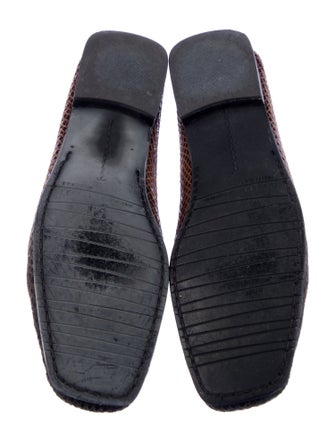 Stuart Weitzman GG Embossed Leather Loafers