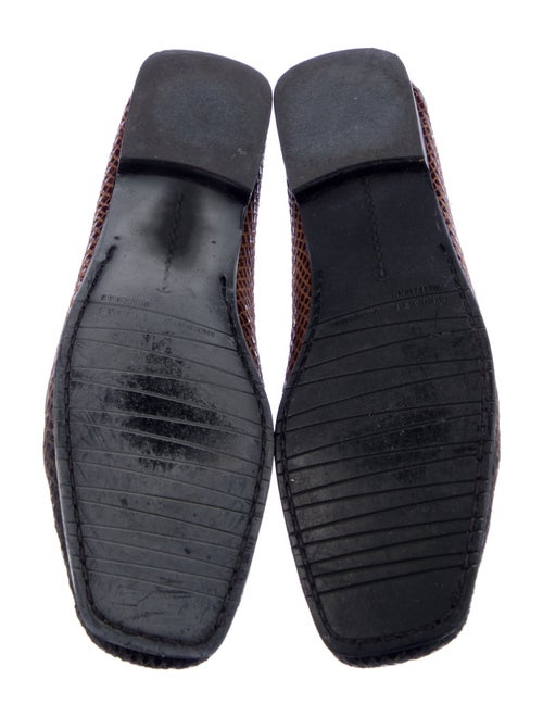 Stuart Weitzman GG Embossed Leather Loafers