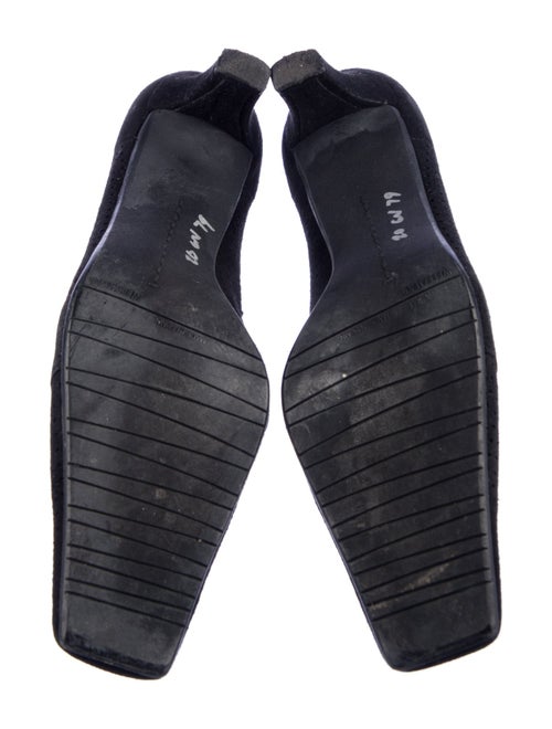 Stuart Weitzman Suede Chain-Link Accents Pumps