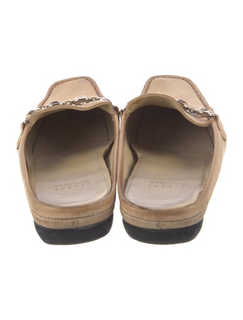 Stuart Weitzman Suede Crystal Embellishments Mules