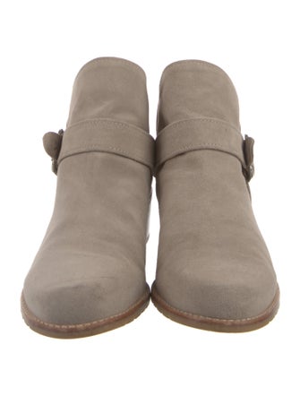 Stuart Weitzman Suede Moto Boots