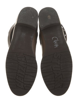 Stuart Weitzman Leather Moto Boots