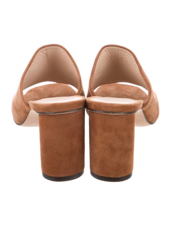 Stuart Weitzman Suede Slides