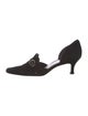 Stuart Weitzman Suede D'Orsay Pumps