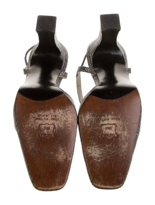 Stuart Weitzman Crystal Embellishments Slingback Pumps