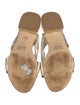 Stuart Weitzman Leather Animal Print Slides