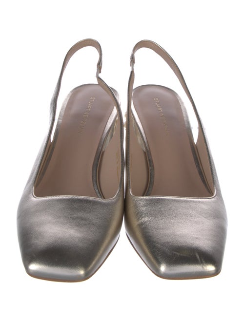 Stuart Weitzman Leather Slingback Pumps