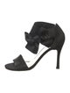 Stuart Weitzman Satin Bow Accents Sandals