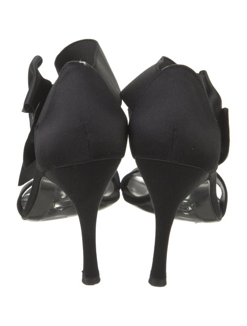 Stuart Weitzman Satin Bow Accents Sandals