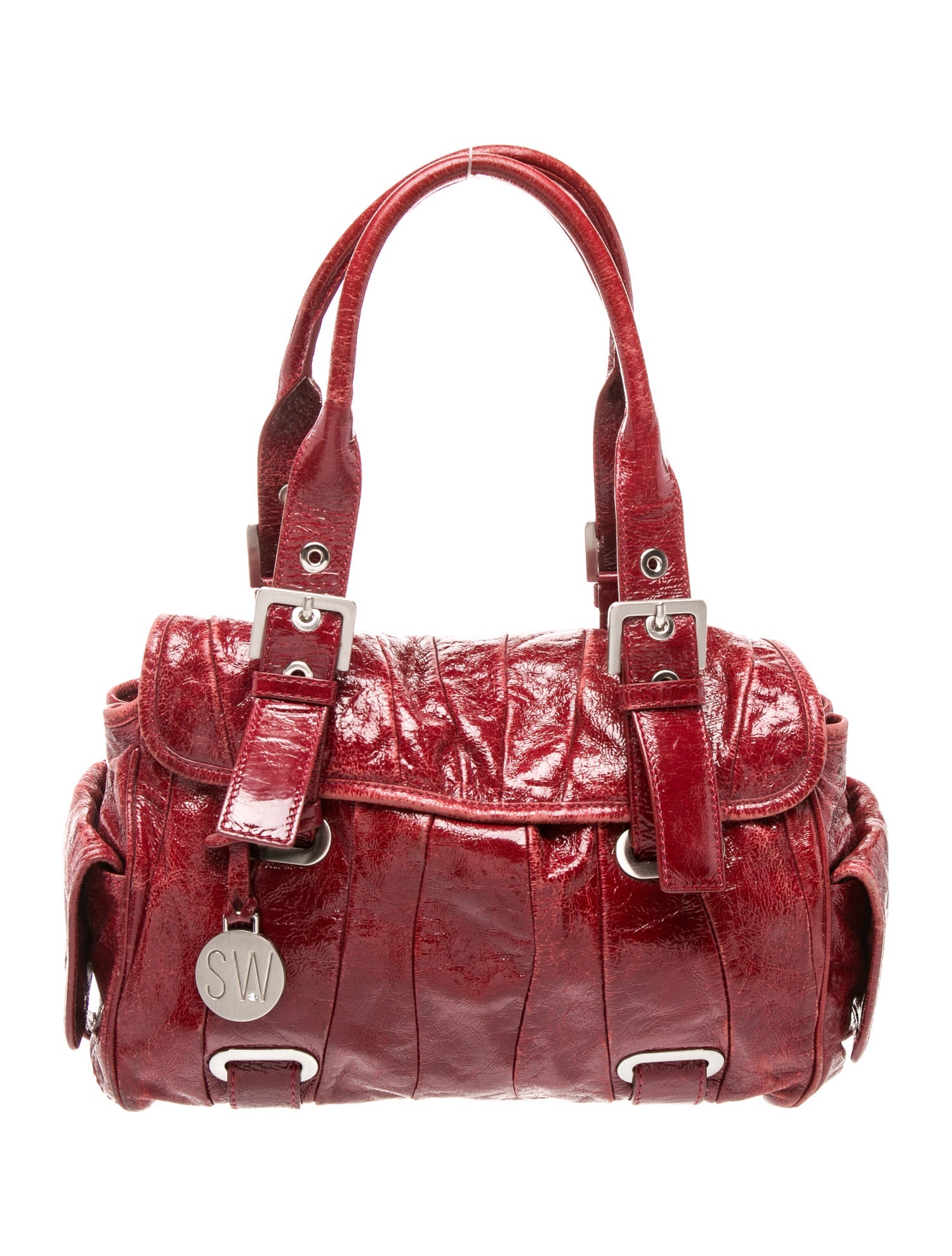 Stuart Weitzman Patent Leather Shoulder Bag