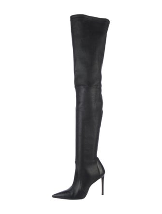 Stuart Weitzman Leather Sock Boots
