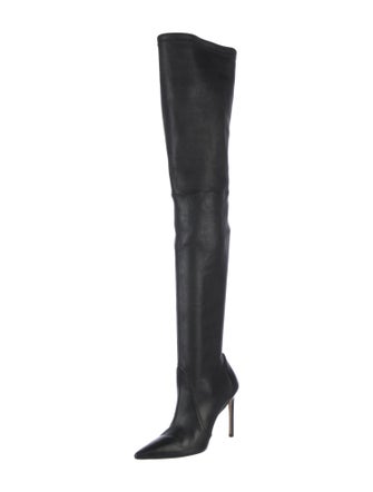 Stuart Weitzman Leather Sock Boots