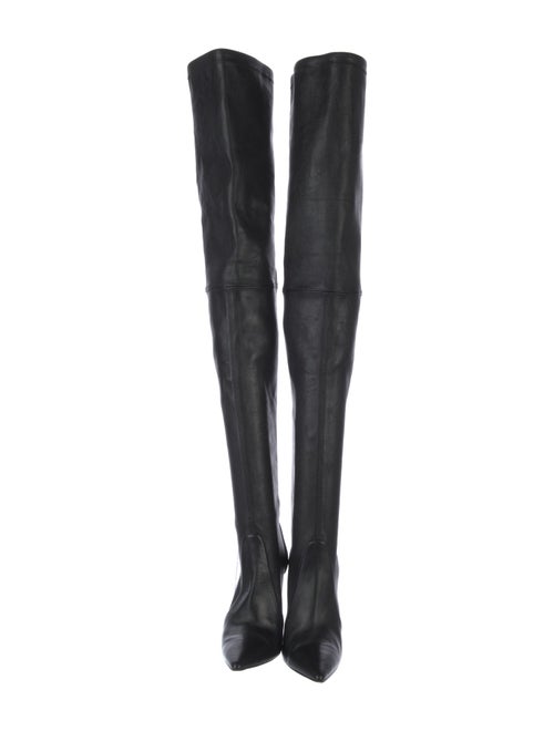 Stuart Weitzman Leather Sock Boots