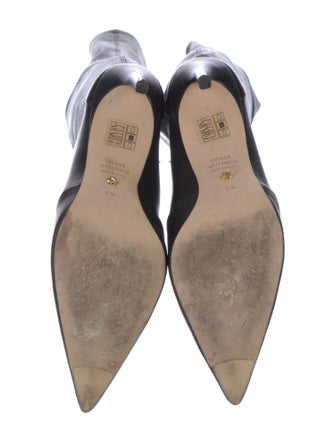 Stuart Weitzman Leather Sock Boots