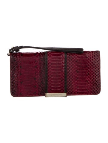 Stuart Weitzman Wallets Embossed Leather Wristlet