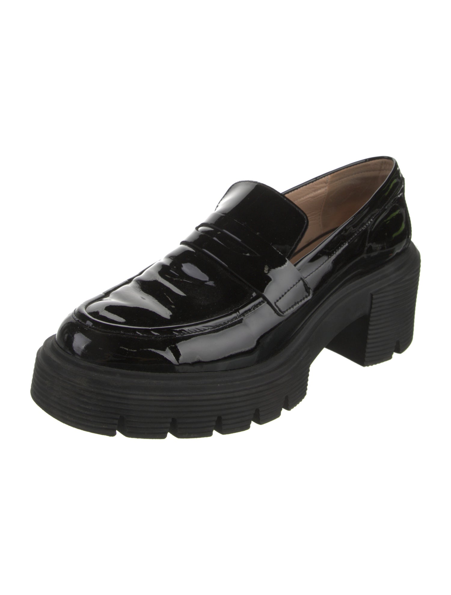Stuart Weitzman Patent Leather Loafers