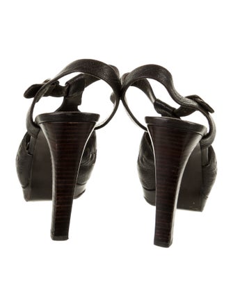 Stuart Weitzman Leather T-Strap Pumps