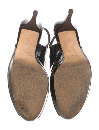 Stuart Weitzman Patent Leather Slingback Pumps