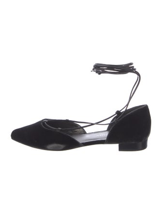 Stuart Weitzman Suede D'Orsay Flats