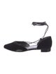 Stuart Weitzman Suede D'Orsay Flats